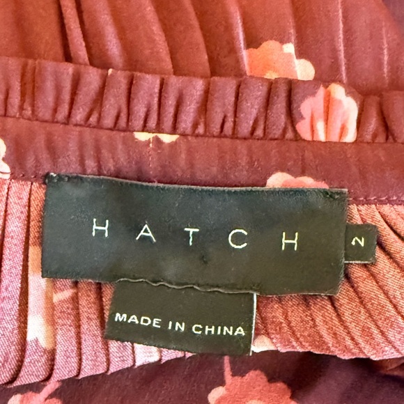 Hatch The Regina Jumpsuit Wine Camellia Floral Print, size Medium / 2 - Picture 6 of 12